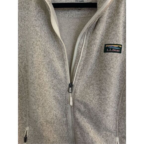 LL Bean Fleece Knit Stand Collar long sleeve - Picture 10 of 11